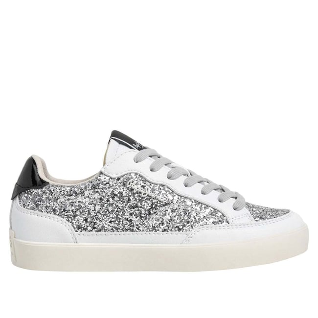 Baskets Avec Détails Paillettés argent <span itemprop=