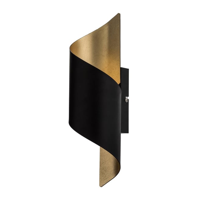 Applique en métal moderne, Desirio Couleur noir, or <span itemprop=