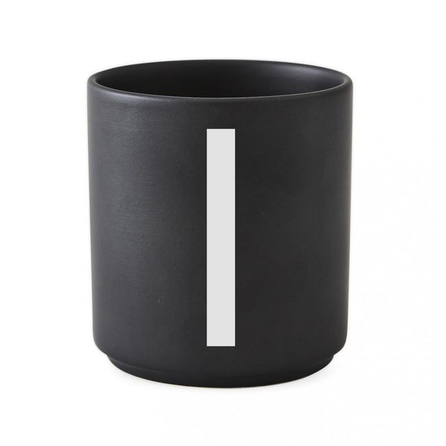 Mug en Porcelaine Noir Personal A-Z - DESIGN LETTERS
