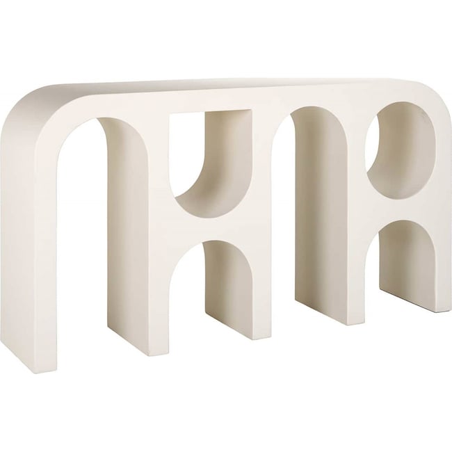 Console en plâtre Bloomstone Couleur blanc ivoire doux <span itemprop=