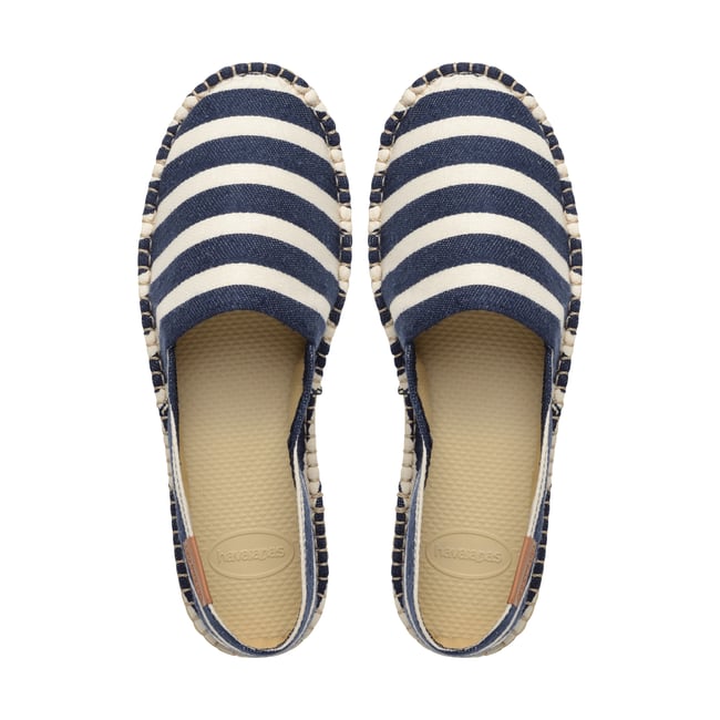 Espadrille à Enfiler Origine Iv sand gris/marine <span itemprop=