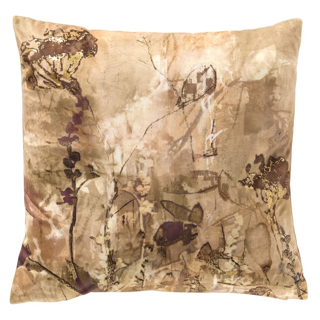 Housse de coussin Linde jaune <span itemprop=