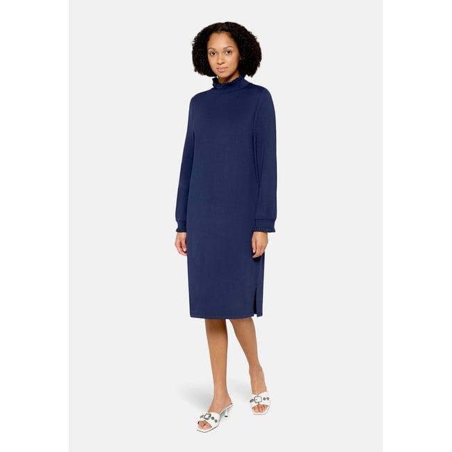 Robe casual à poches extérieures maritime blue <span itemprop=
