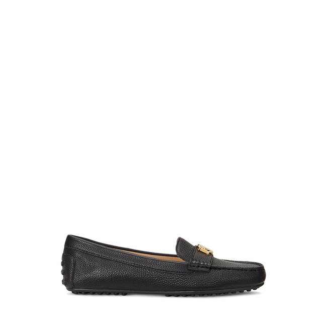 Мокасины из кожи BARNSBURY черный LAUREN RALPH LAUREN