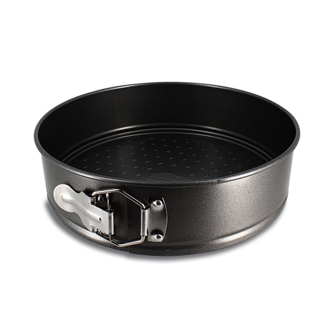 Moule à charnière en acier carbone 24cm, AMANDINE noir <span itemprop=