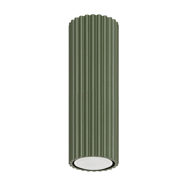 Plafonnier Aluminium Vert Olive GU10 1 Karbon 20 Couleur vert <span itemprop=