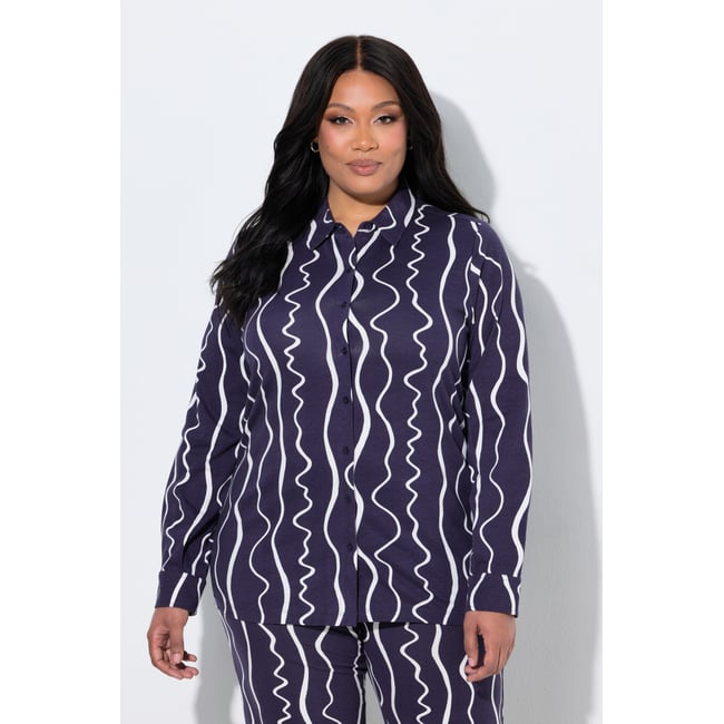 Chemise en jersey prune foncé <span itemprop=