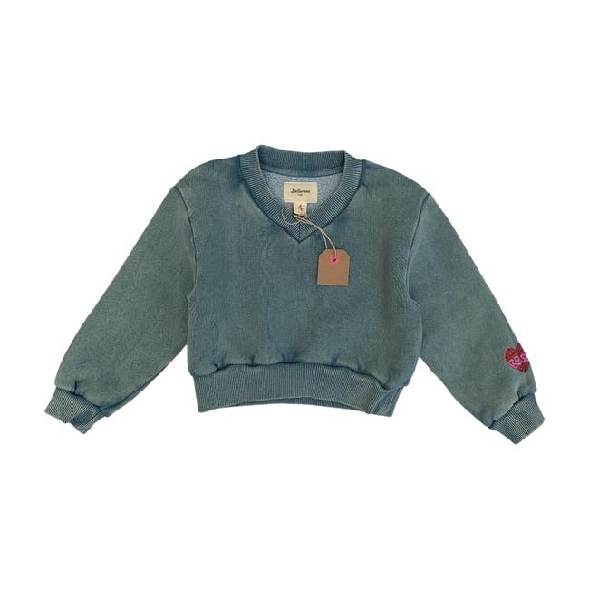 Pull  - Très bon état vert <span itemprop=