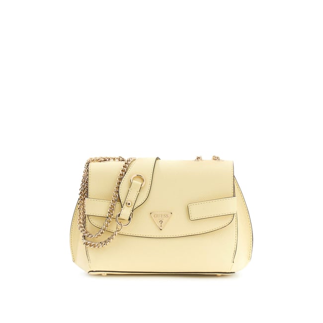 Serenova Saffiano Sac Bandoulière jaune <span itemprop=