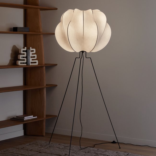 Staande lamp van metaal en hars, Oï <span itemprop=