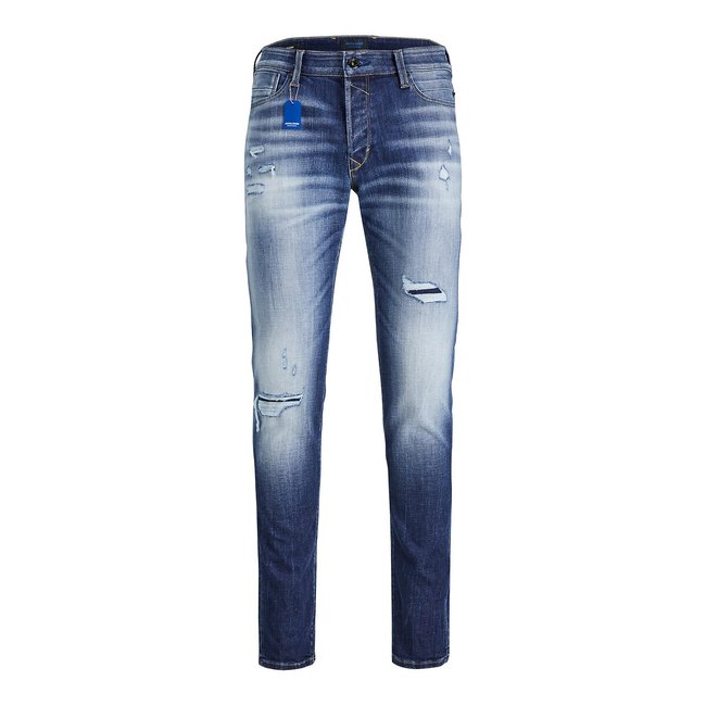 Jean slim jjiglenn bleu denim <span itemprop=