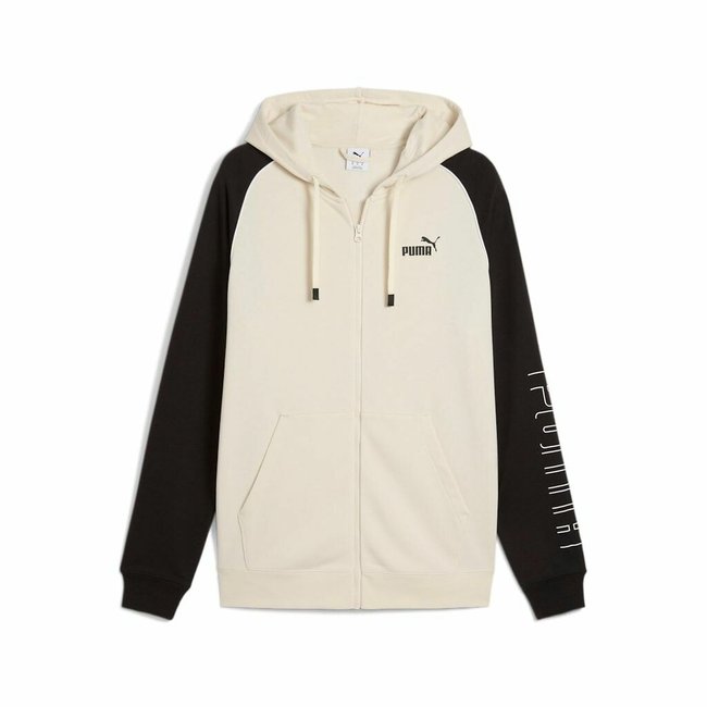 Sweat zippé Puma Sport crème/noir <span itemprop=
