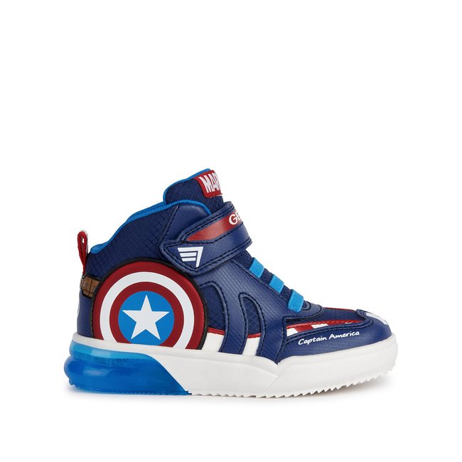 Atmungsaktive Sneakers Grayjay mit LED marine <span itemprop=