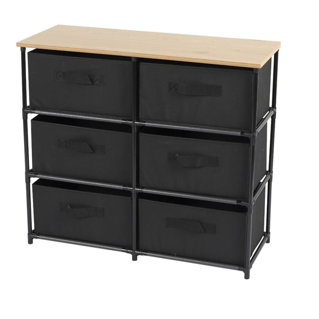 Commode 6 tiroirs intissés Couleur v002228 <span itemprop=