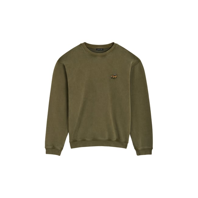 SWEAT BRANCO vert kaki <span itemprop=