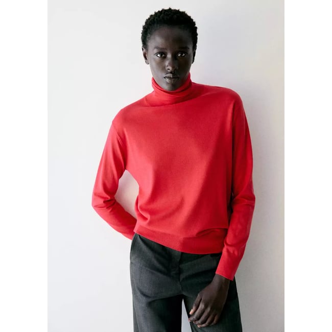 Pull-over maille col roulé - MANGO