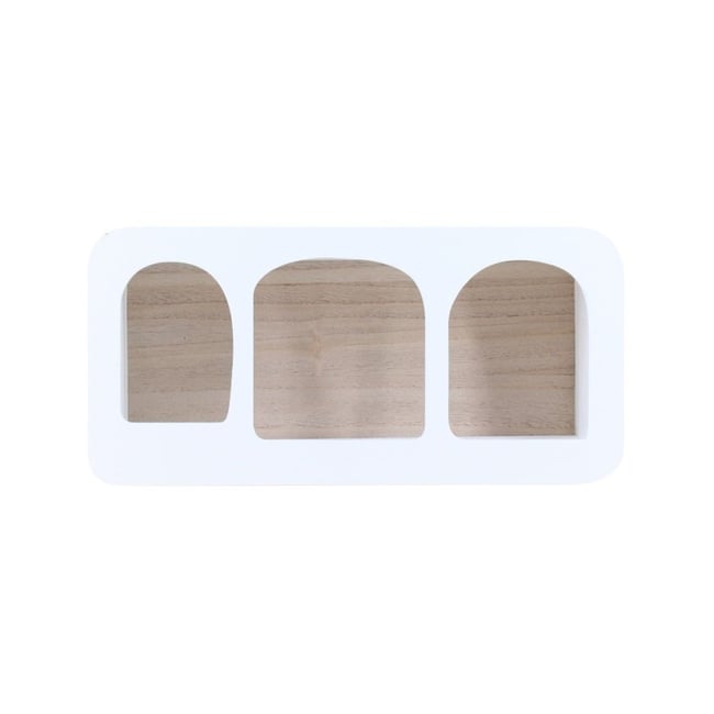 Etagère murale déco 40cm Couleur blanc <span itemprop=