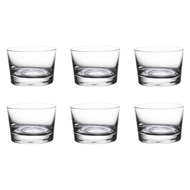 Boîte de 6 mises en bouche Droit Couleur transparent / cristal <span itemprop=
