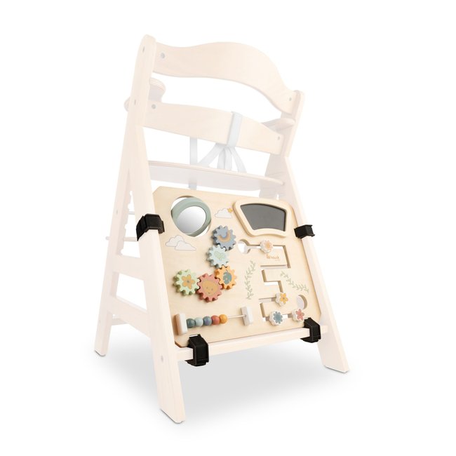 Chaise-haute Play Board en bois beige <span itemprop=