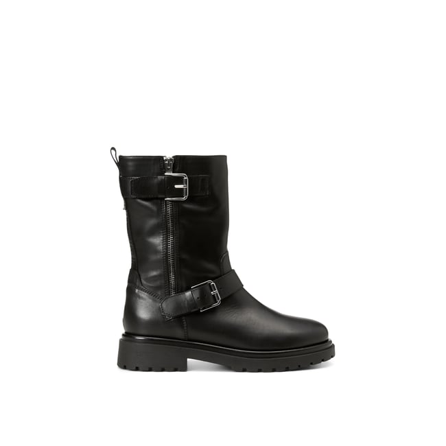 Bottes modèle Birte avec des détails décoratifs noir <span itemprop=