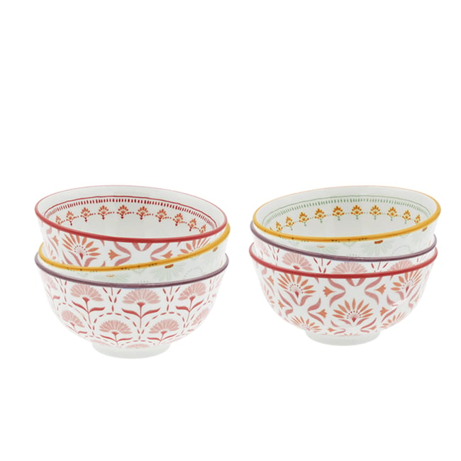 Lot de 6 petits bols, ZOELA Couleur beige <span itemprop=