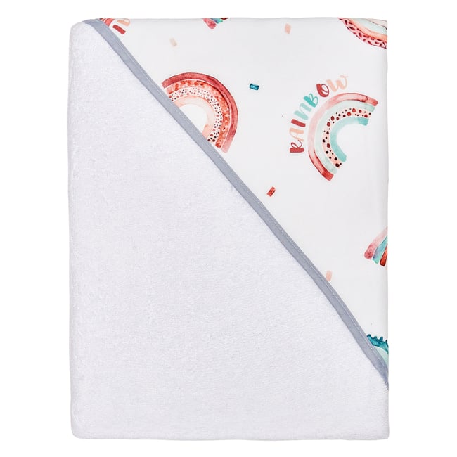 SEVIRA KIDS | Grande cape de bain en coton et bambou Melody - Blanc - Bébé - 46.00