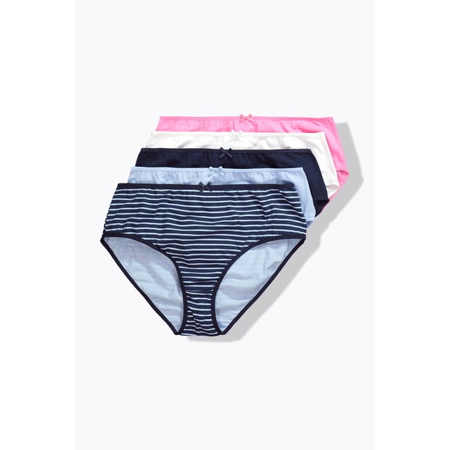 Culottes midi, lot de 5 bleu nuit <span itemprop=