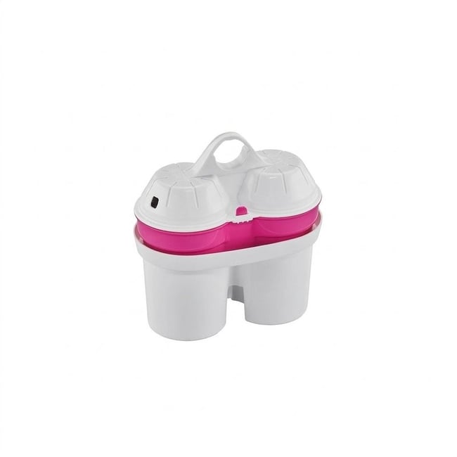Cartouches filtrantes PURALIS, 2 pièces blanc/rose <span itemprop=
