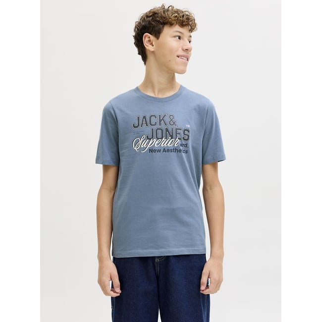 T-shirt manches courtes, imprimé devant - JACK & JONES JUNIOR