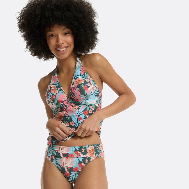 Braguitas de bikini con estampado floral estampado exótico <span itemprop=