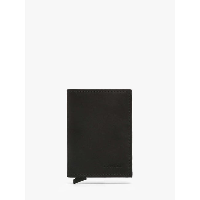 Porte-cartes cuir noir <span itemprop=