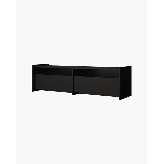 Meuble TV Hido noo.ma mural, marron cacao Couleur chêne noir <span itemprop=