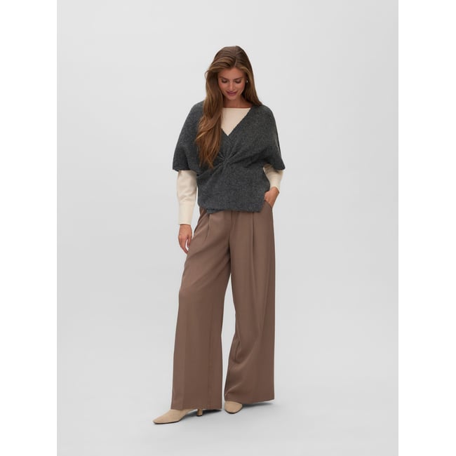 Pull En Maille dark grey melange <span itemprop=