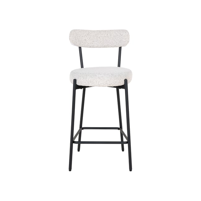 Tabouret de bar - 90 cm - IVANEC Couleur noir / blanc <span itemprop=