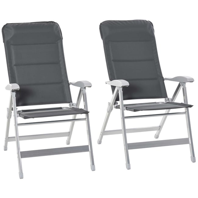 Chaise de pêche Aluminium Gris foncé gris <span itemprop=