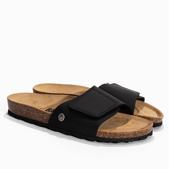 Mule GWENN pour homme noir <span itemprop=
