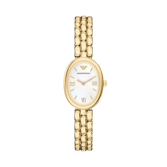 Montre Analogique  EMPORIO ARMANI doré blanc doré <span itemprop=