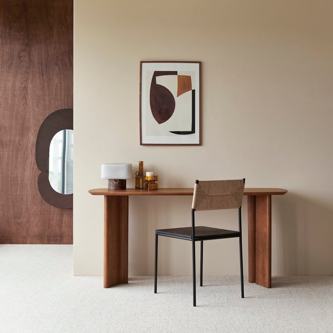 Console en Acacia massif, SUZANNE Couleur marron <span itemprop=