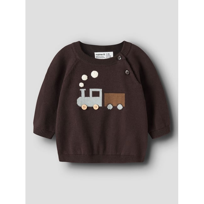 Pull En Maille rouge - chocolate plum1 <span itemprop=
