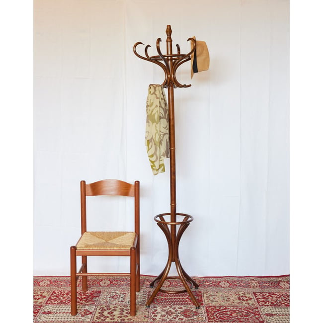 Porte-manteau perroquet en bois Max N°404 - Bon état Couleur bois clair <span itemprop=
