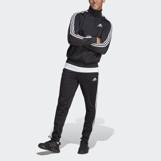 Survêtement en maille à 3 bandes Sportswear noir <span itemprop=