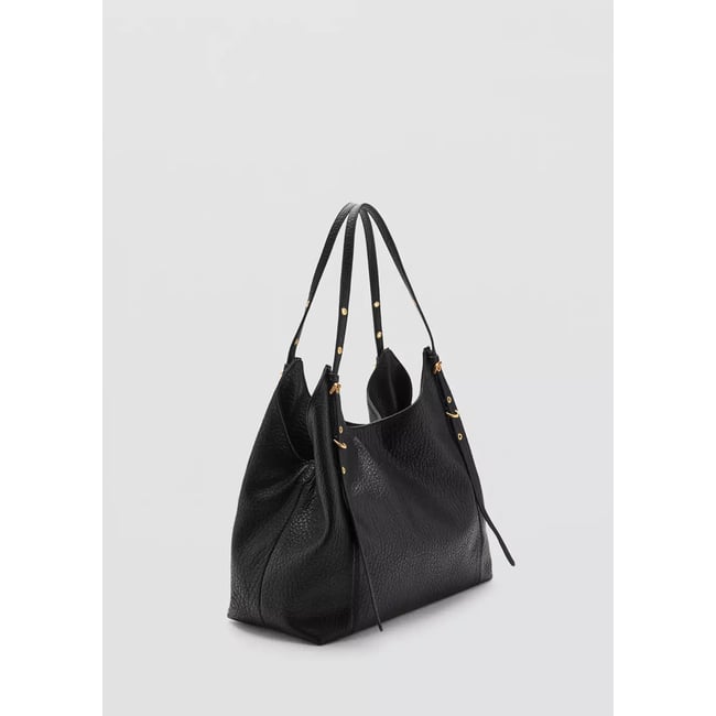 Sac seau boucles noir <span itemprop=