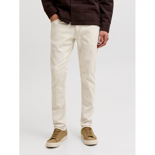 Jean Slim ecru <span itemprop=