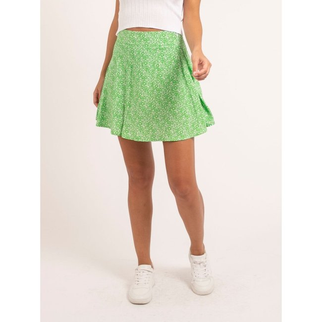 Jupe Courte Motifs Xanadu vert <span itemprop=