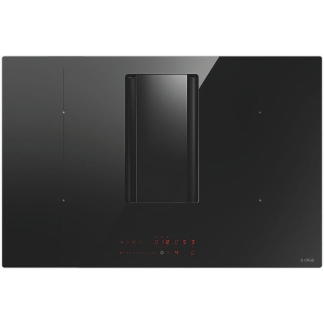 Plaque induction aspirante NIKOLATESLA ALPHA BL/A/78 (évac/recycl) noir <span itemprop=