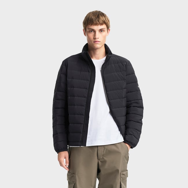 Doudoune manches longues col montant T-KIT noir <span itemprop=
