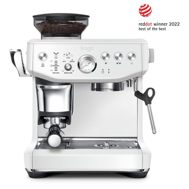 Machine à expresso the barista express impress blanc sel de blanc <span itemprop=