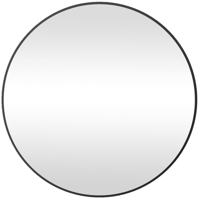 Miroir de salle de bains Verre trempé Noir Couleur noir <span itemprop=