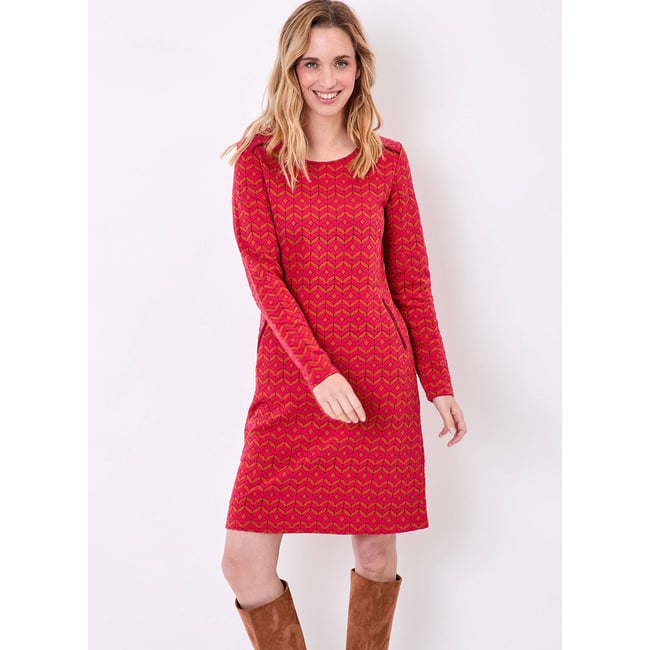 Robe courte maille jacquard PADMA - LA FIANCÉE