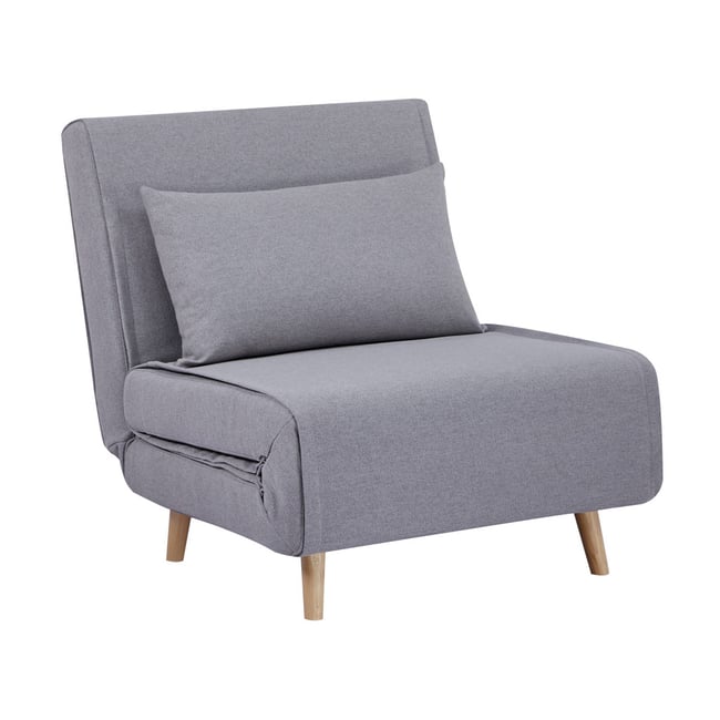 Chauffeuse convertible tissu piétement bois 1 place GUEST - SWEEEK
